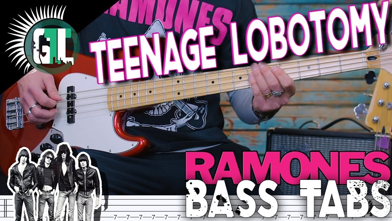 The Ramones - Teenage Lobotomy | Bass Cover With Tabs in the Video