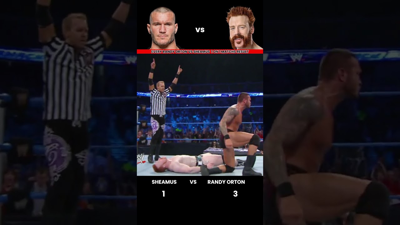 Every Randy Orton vs Sheamus 1 vs 1 Match Result Edit 💥 