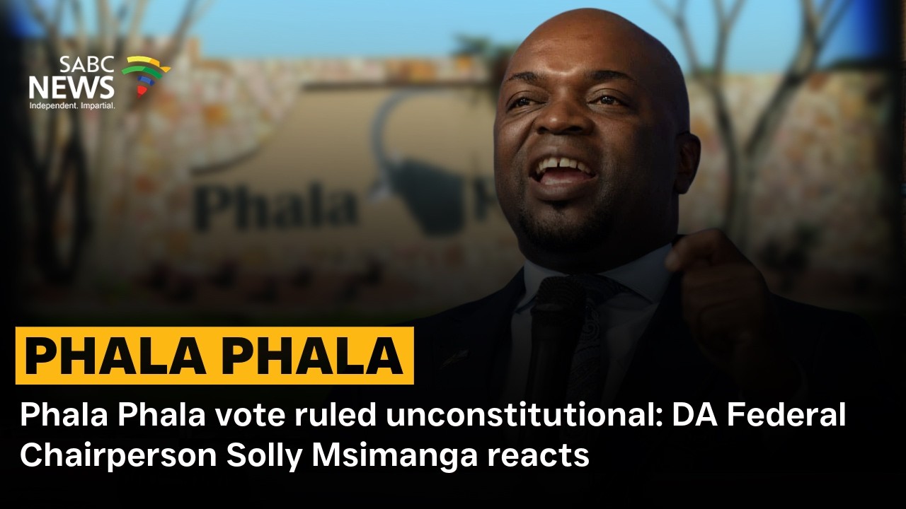 Phala Phala vote ruled unconstitutional: DA Federal Chairperson Solly Msimanga reacts
