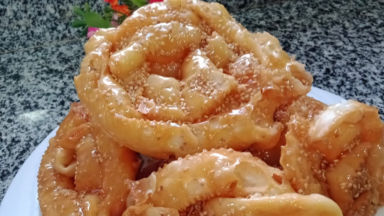 قريوش بدون بيض  منفخ وخفيف وهشيش ومعسل مع جميع أسرار نجاحه.#اكسبلور#طبخ #ترند#fun #قريوش تلمسان