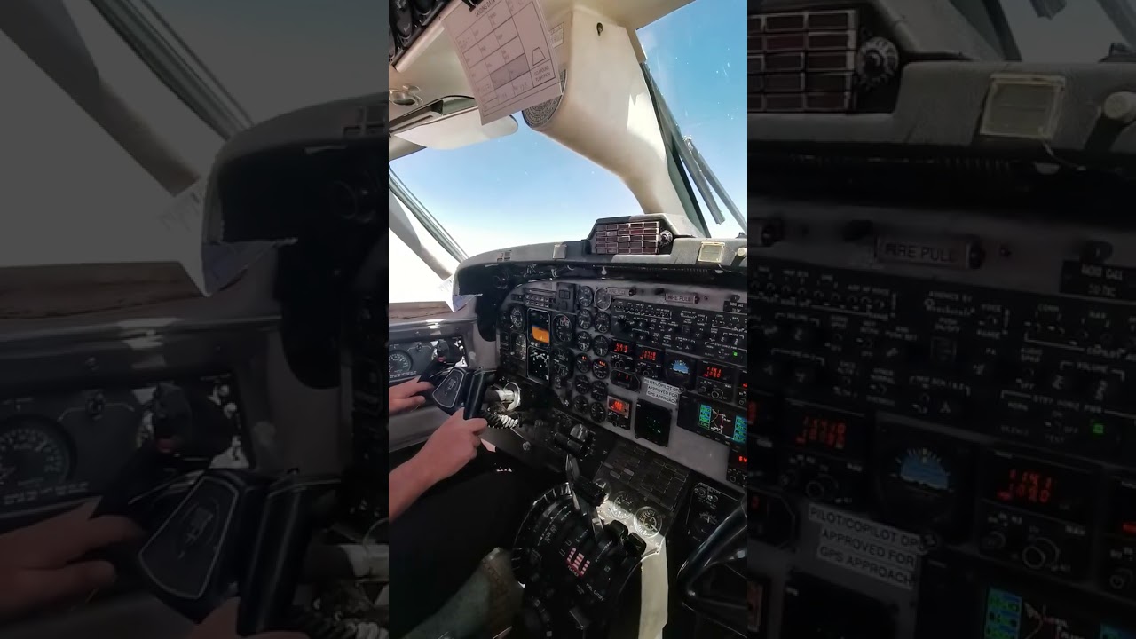 Beechcraft B1900 hands flying over africa