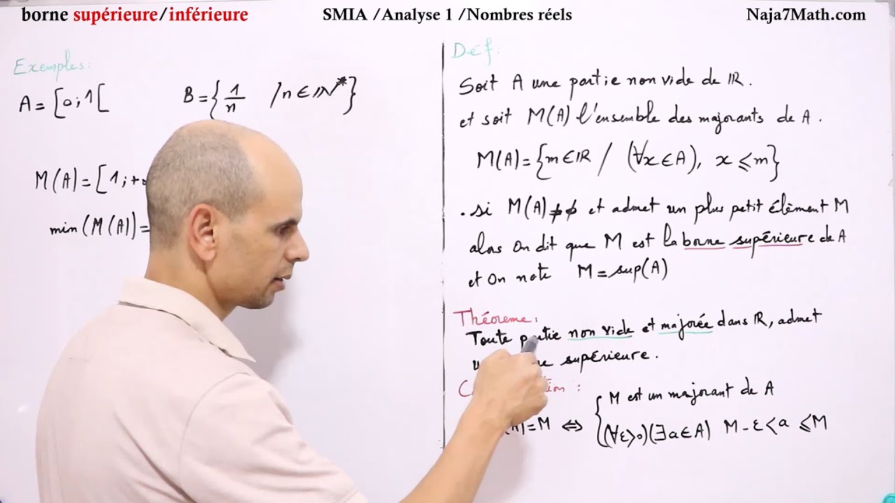 Borne Inférieure/Supérieure (Bac+1)(Analyse1- Nombres réels)