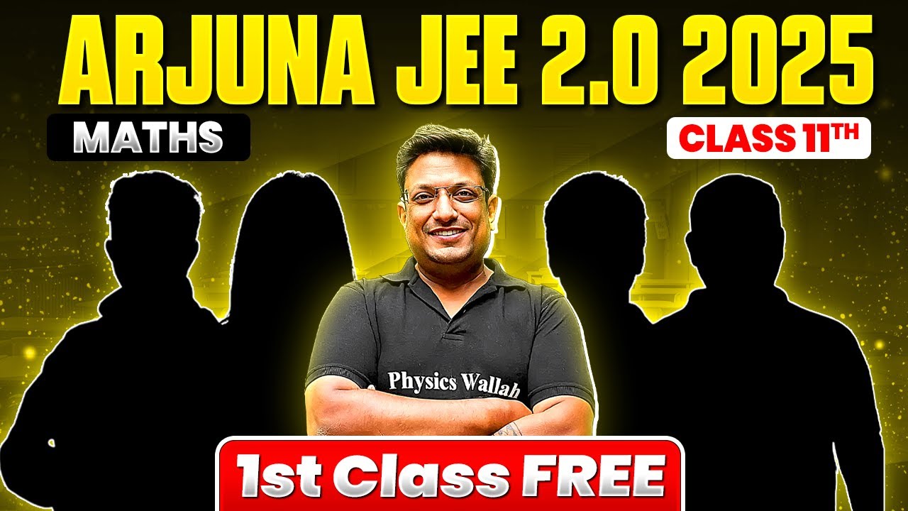 1st Class of Maths by Ashish Sir || Arjuna JEE 2.0 2025 Batch 🔥