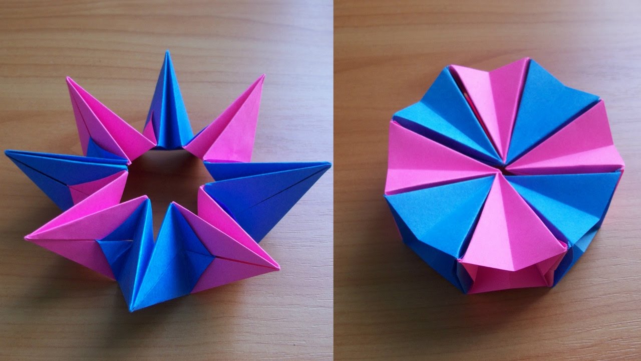 DIY How To Fold an Easy Origami Magic Circle Fireworks. Fun Paper Toy Not Only For Kids