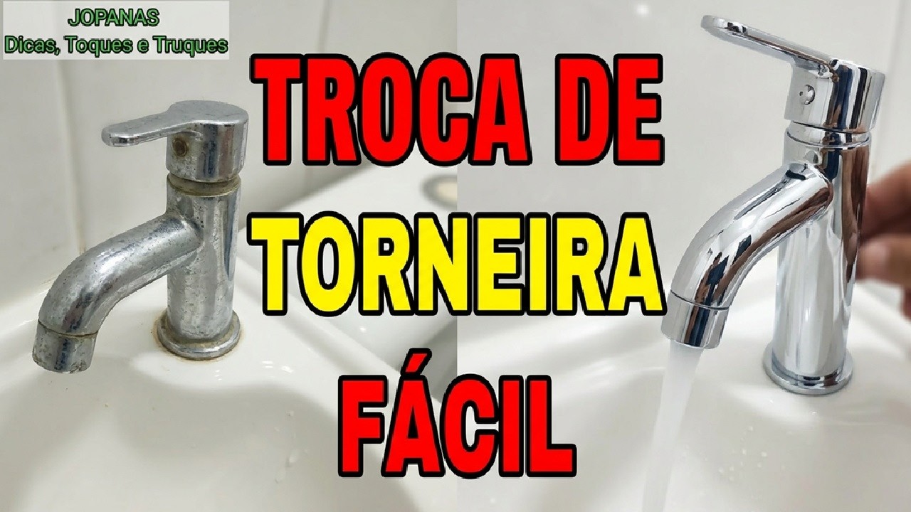 Como trocar a torneira | pia |  lavatório |  simples| fácil
