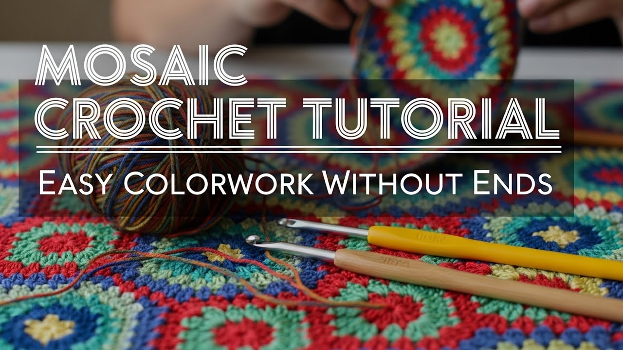Mosaic Crochet Tutorial Easy Colorwork Without Ends