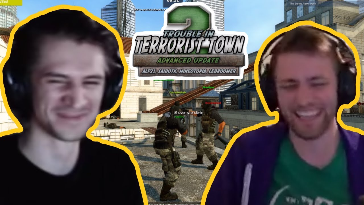 xQc Plays Garrys Mod with Sodapoppin, Poke and Friends  - Trouble in Terrorist Town