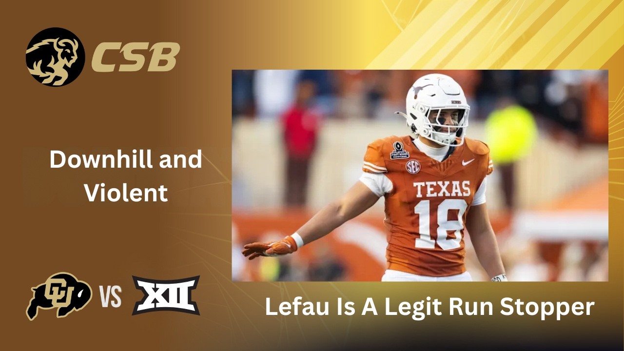 Colorado Gets a RUN STOPPER | Liona Lefau Texas LB Reaction & Breakdown