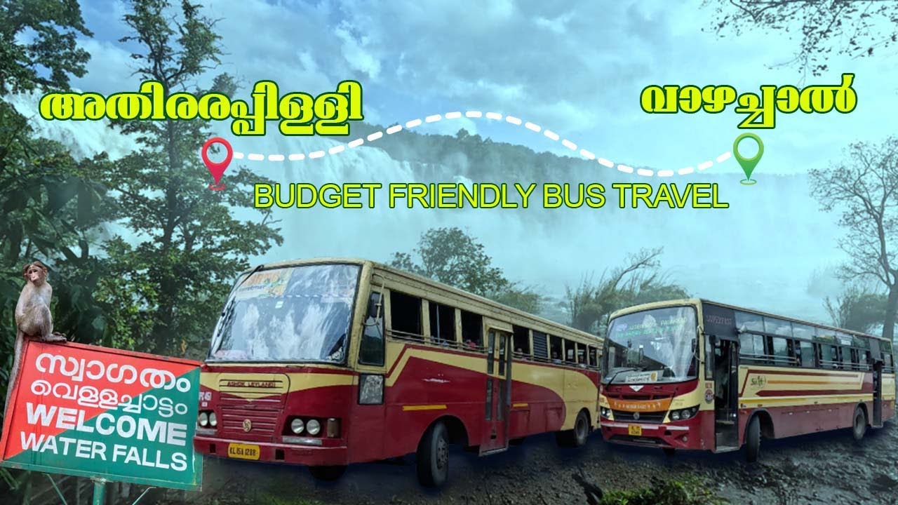 Best tourist places in kerala 🌿💧KSRTC journey from Chalakudy to Athirapally by bus to Vazhachal.
