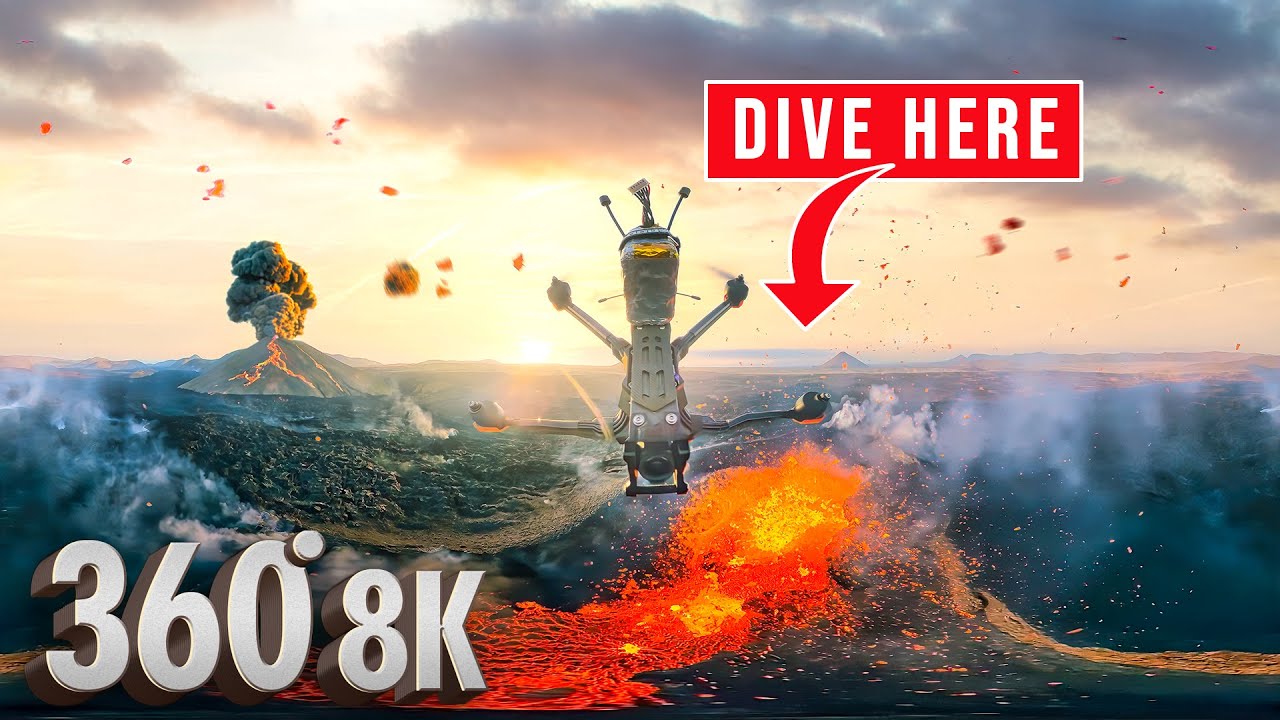 Извержение вулкана в Исландии в VR 8K 360° | Meta Quest 3