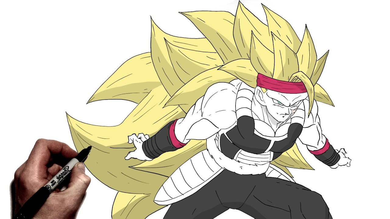 How To Draw SSJ3 Bardock | Step By Step | Dragon Ball