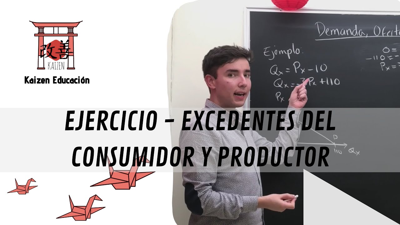 ECONOMIA | EJERCICIO - ENCONTRAR EL EQUILIBRIO Y LOS EXEDENTES