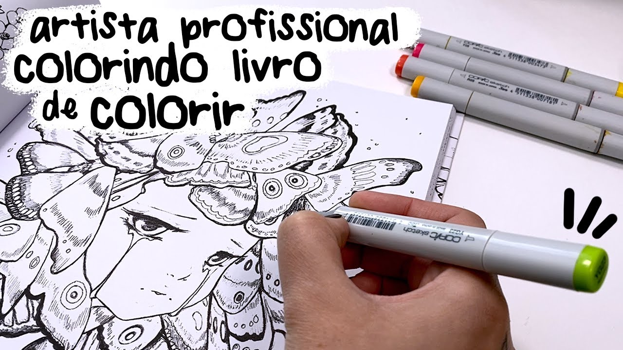 ARTISTA PROFISSIONAL COLORINDO LIVRO DE COLORIR DETALHADO - deu muito TRABALHO!