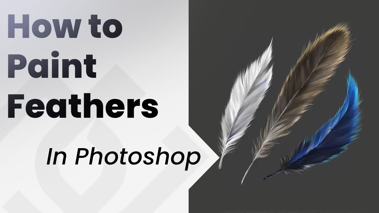 🐦How to paint Feathers , in Photoshop🐤