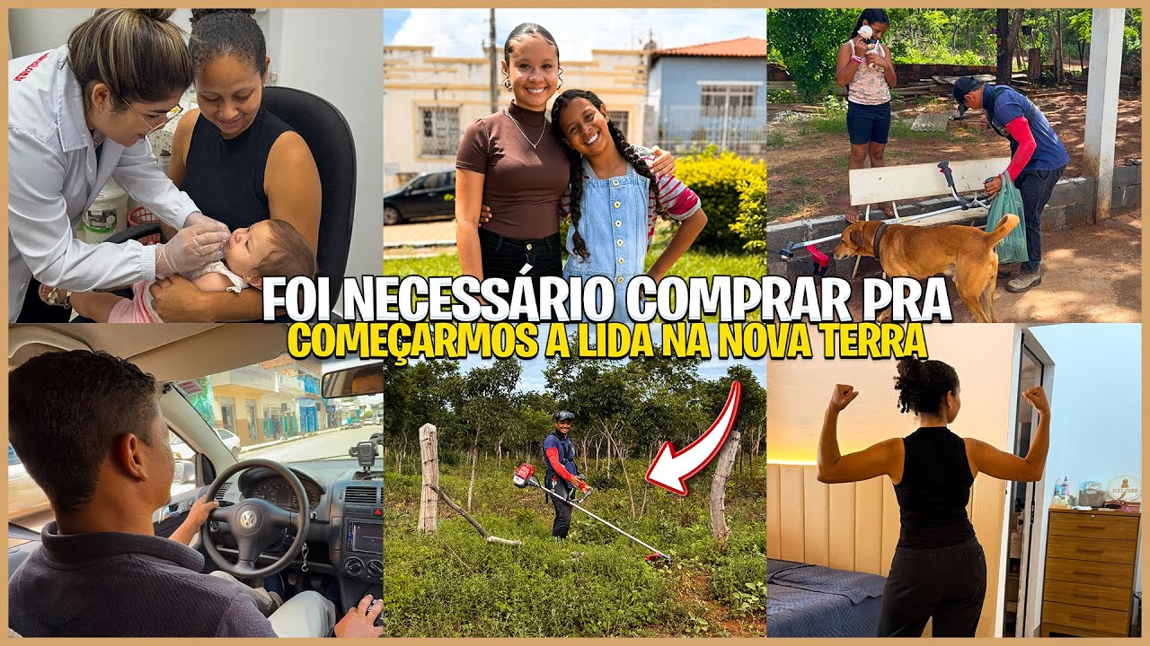 CHEGOU o DIA de LIDA na TERRA NOVA| FOMOS levar HELOISE pra TOMAR VACINA‼️