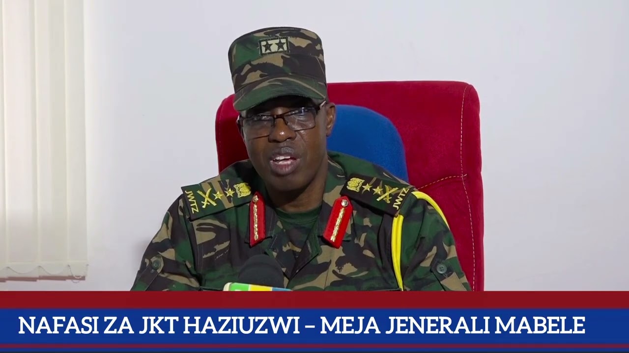 MAFUNZO YA JKT NI BURE KWA VIJANA WENYE SIFA- MEJA JENERALI MABELE