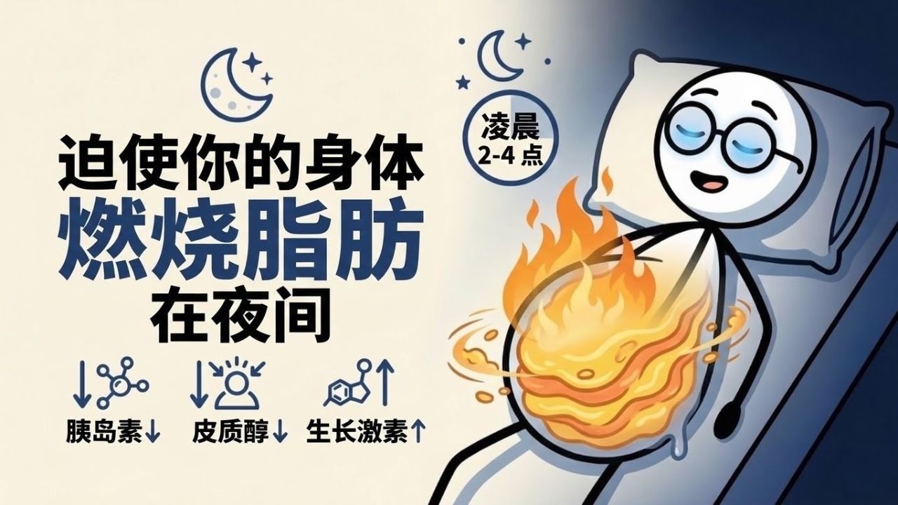科学解读：如何让身体在夜间燃烧内脏脂肪。