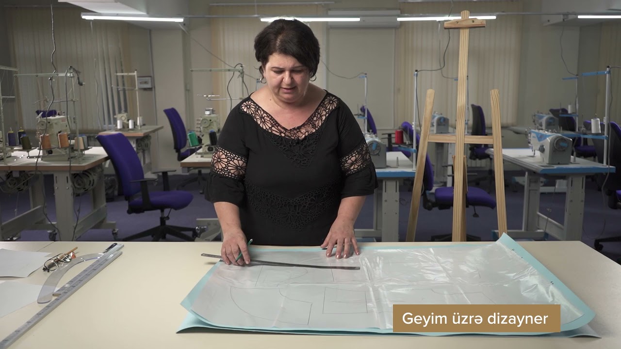 Qızlar üçün milli geyimin hazırlanması 2- Geyim üzrə dizayner ixtisası