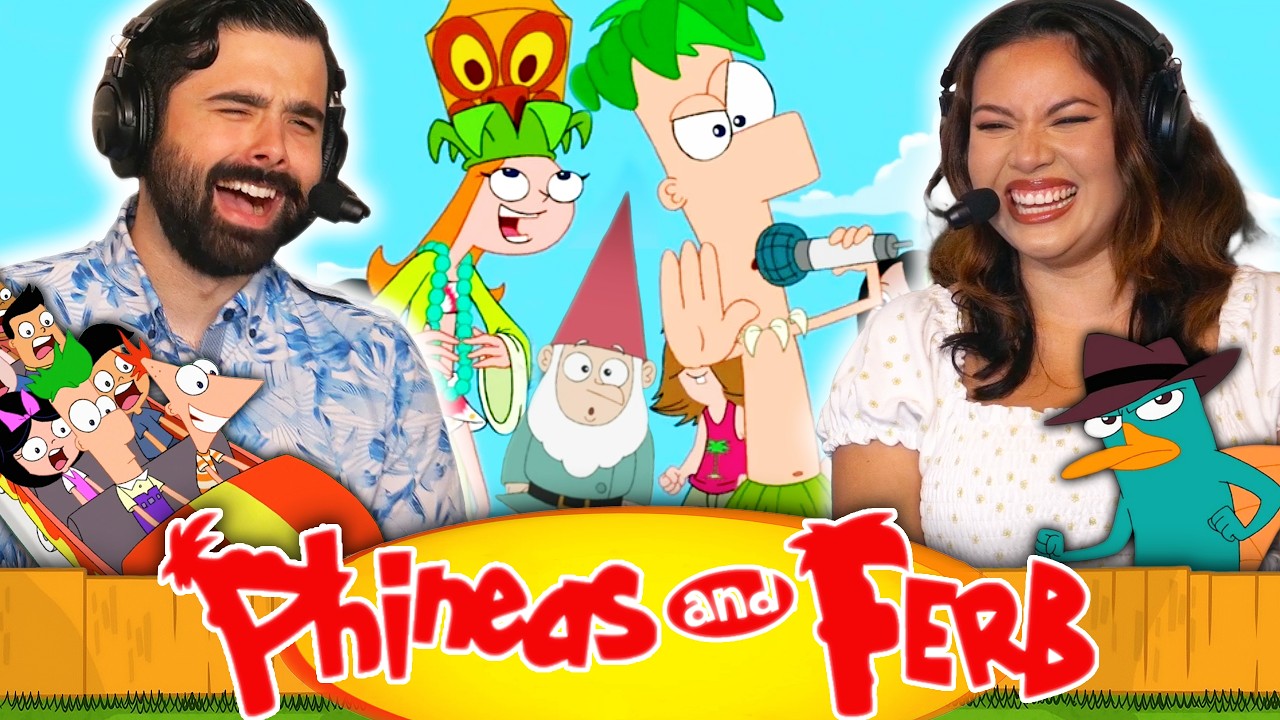 We Watched PHINEAS AND FERB EPISODE 1 AND 2 For the FIRST TIME!! BACKYARD BEACH & ROLLERCOASTER