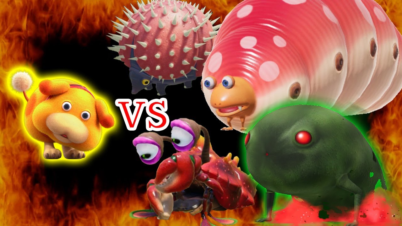 チート級オッチンvsボス原生生物！「ドドロ、クイーンチャッピー、デメジャコ、ハリアラシ」何カミツキで倒せるかっ！？　【ピクミン4】