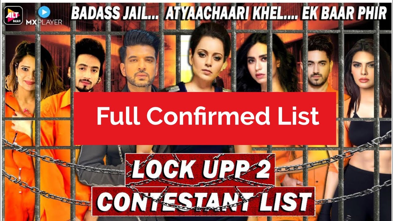 Lock Upp Season 2 Contestants List | LockUp Season 2 Contestants ontestants List | #lockuppseason2