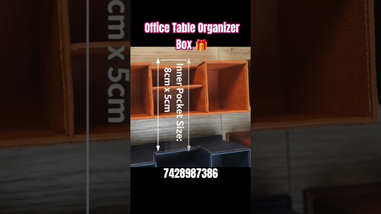 Office Table Organizer Box | Clean Desk Setup ✨ 