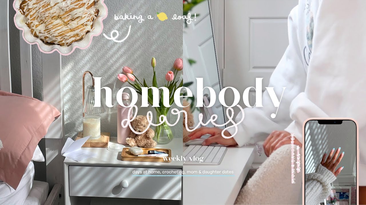 weekly vlog 🧵🍞🏡  — life at home, learning to crochet, baking & a spring inspired gift box