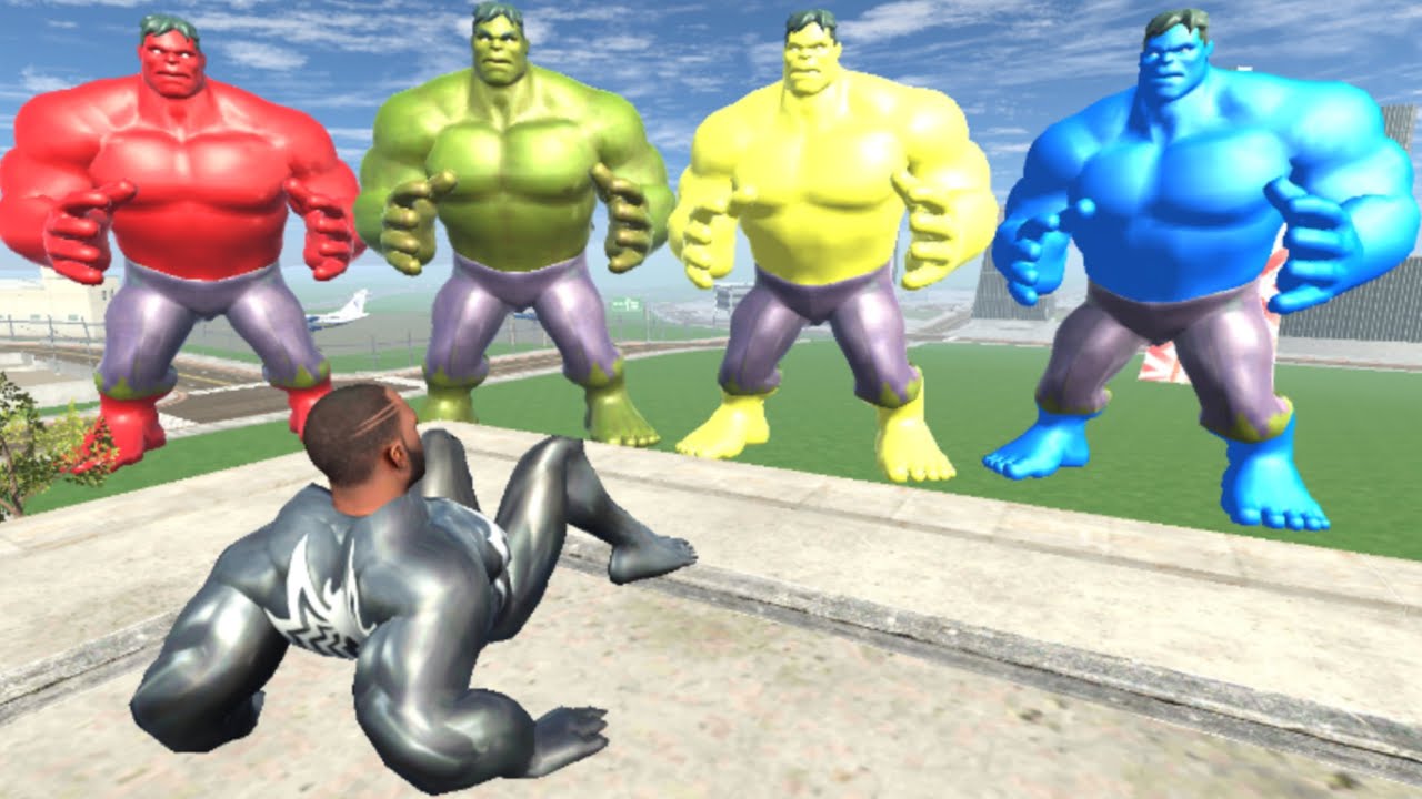 Franklin Venom Saving His House From Hulk Team - INDIAN BIKES DRIVING 3D