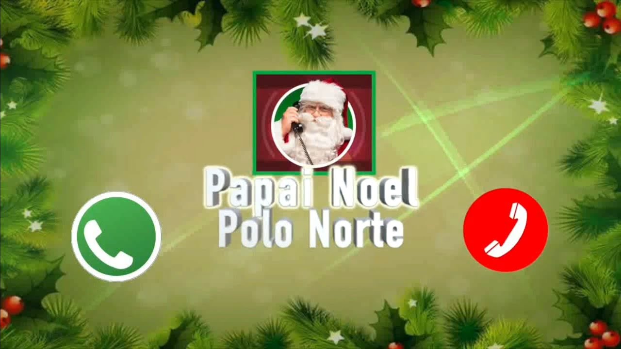 Fiz uma chamada de vídeo com Papai Noel!