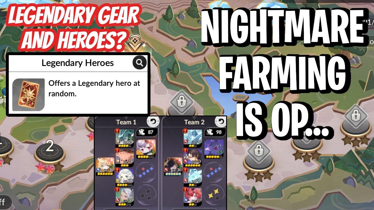 Команда Nightmare Farming — Капли — это просто безумие?! [Seven Knights: Rebirth]