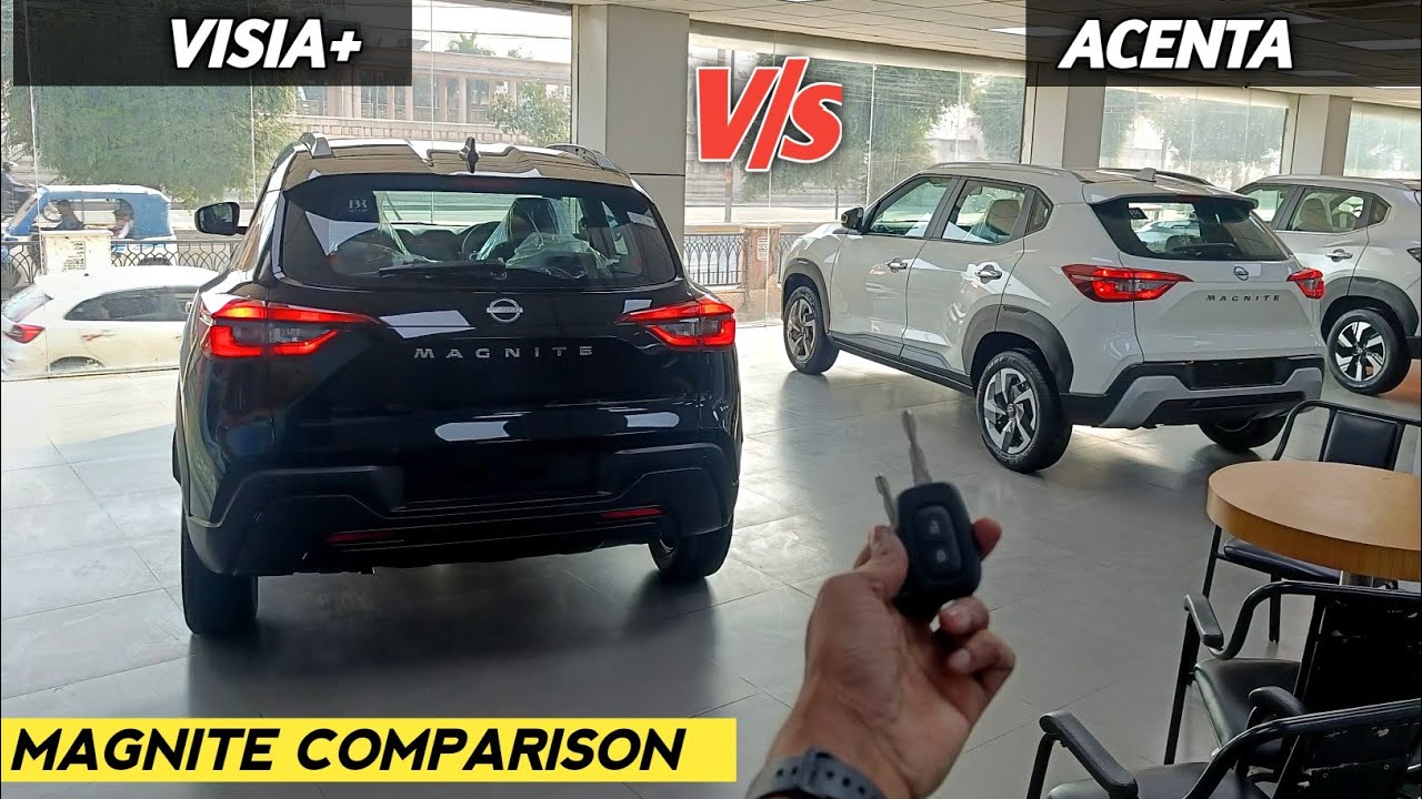 Nissan Magnite Comparison Acenta Vs Visia+ | मात्र ₹ 65 हजार के अंतर में कौन सा Variant सही रहेगा 🤔|