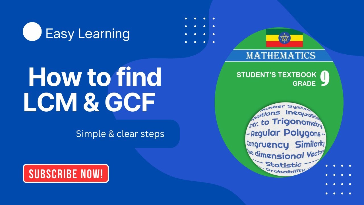 Grade 9 Mathematics  Unit 2 LCM and GCF