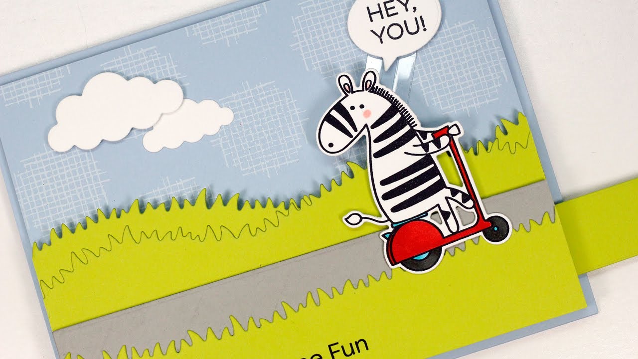 Creating a Zippy Zebras Slider Card