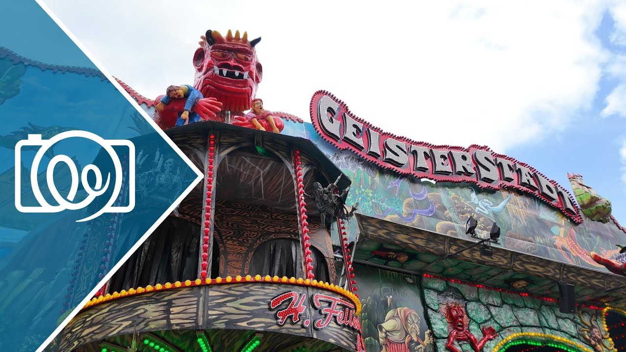 Geisterstadt (Fellerhoff) @ Sprödentalkirmes Krefeld Frühjahr 2024 - 4K Onride / POV Video