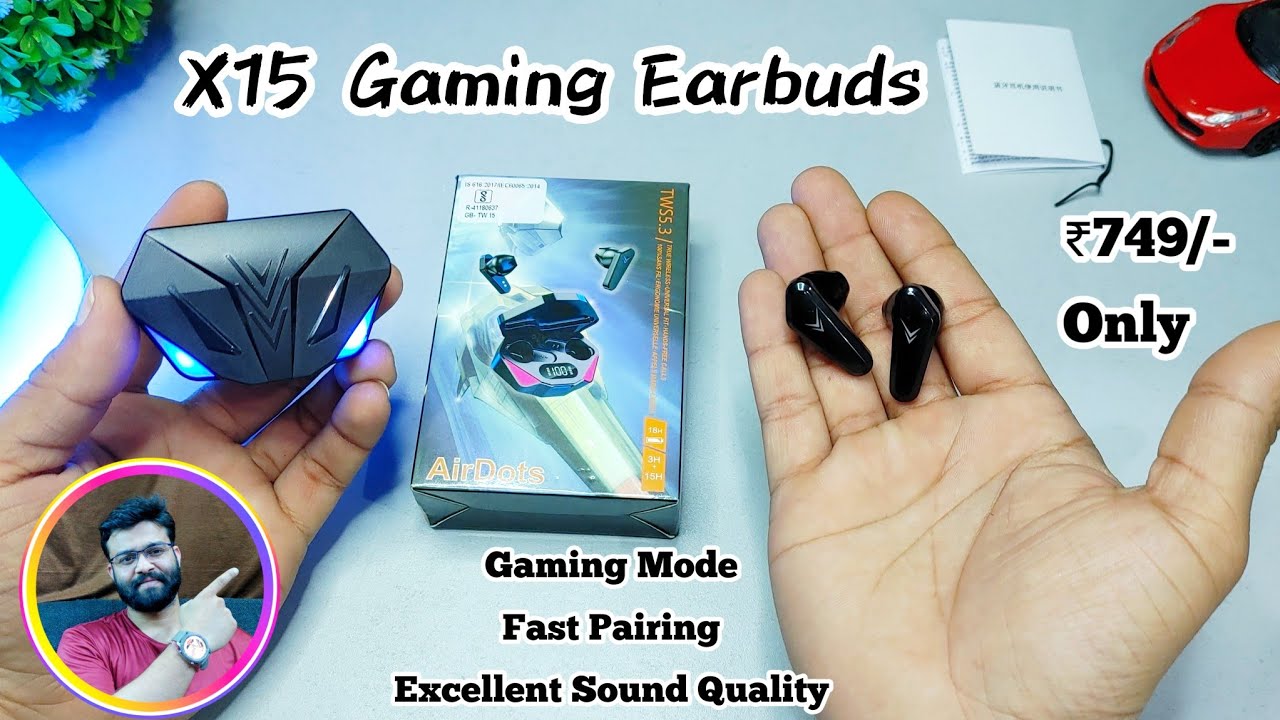 x15 gaming tws earbuds with 65ms low latency unboxing