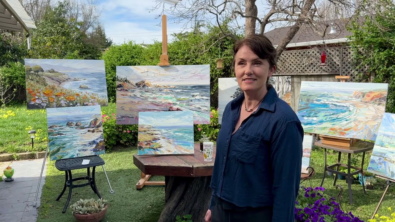 Contemporary Seascape Oil Paintings | Studio Walkthrough of My Sea, Sand & Sky Collection