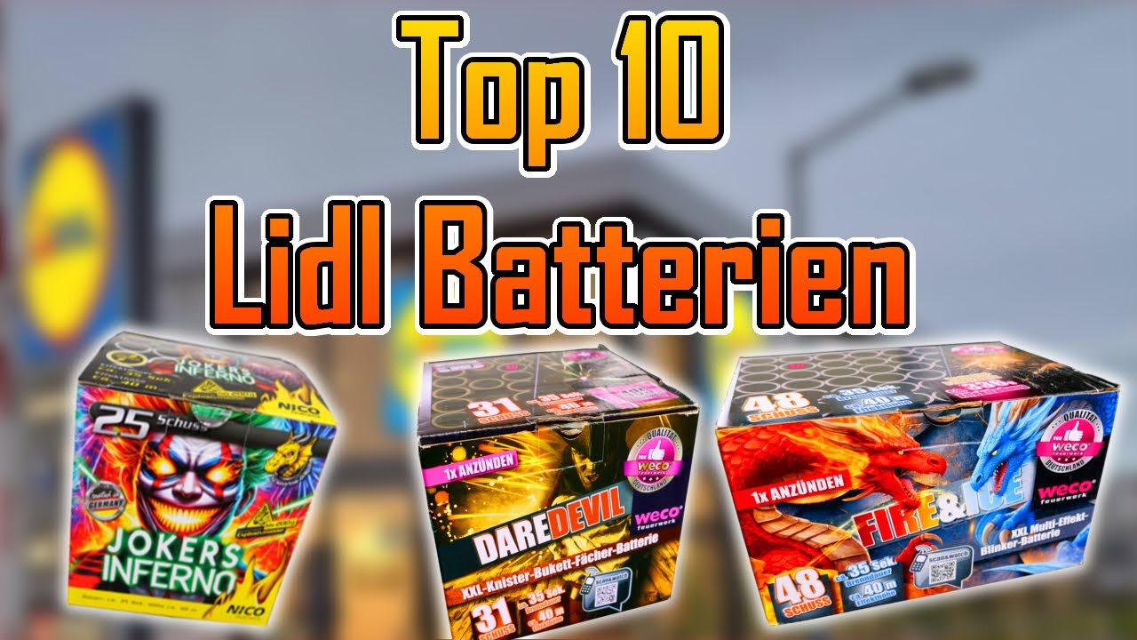 Top 10 Lidl Feuerwerks Batterien🔥Welche sind die Besten?! [Werbung]