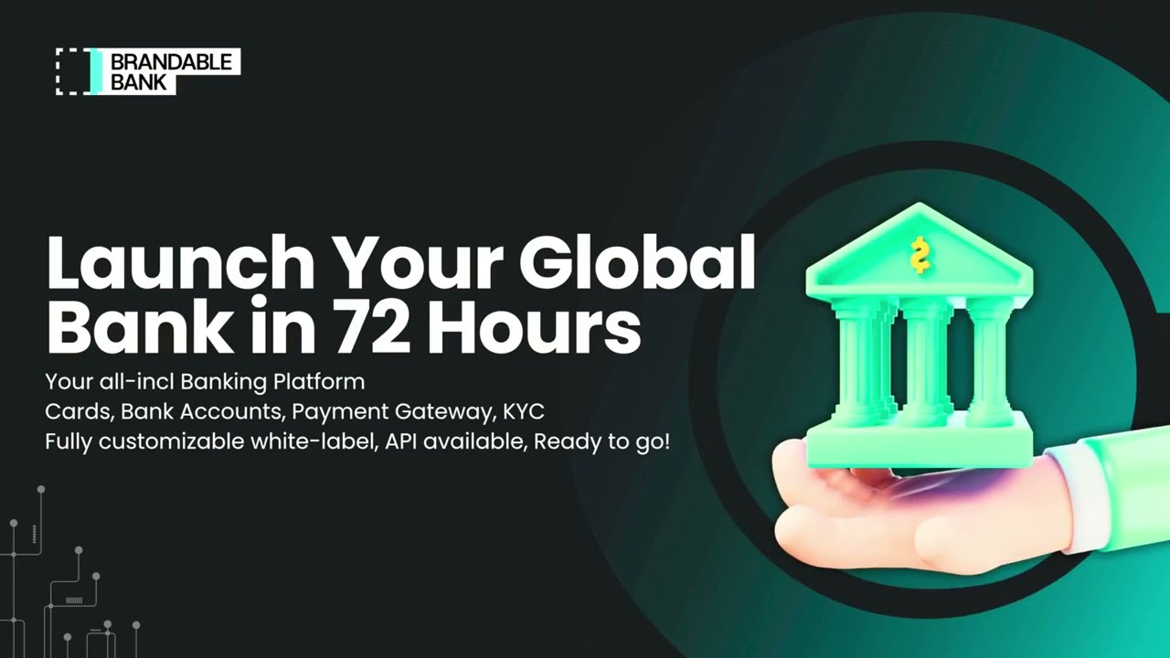 All-in-One Banking Platform | IBAN, Card Issuance, Global Payments, White Label | BrandableBank