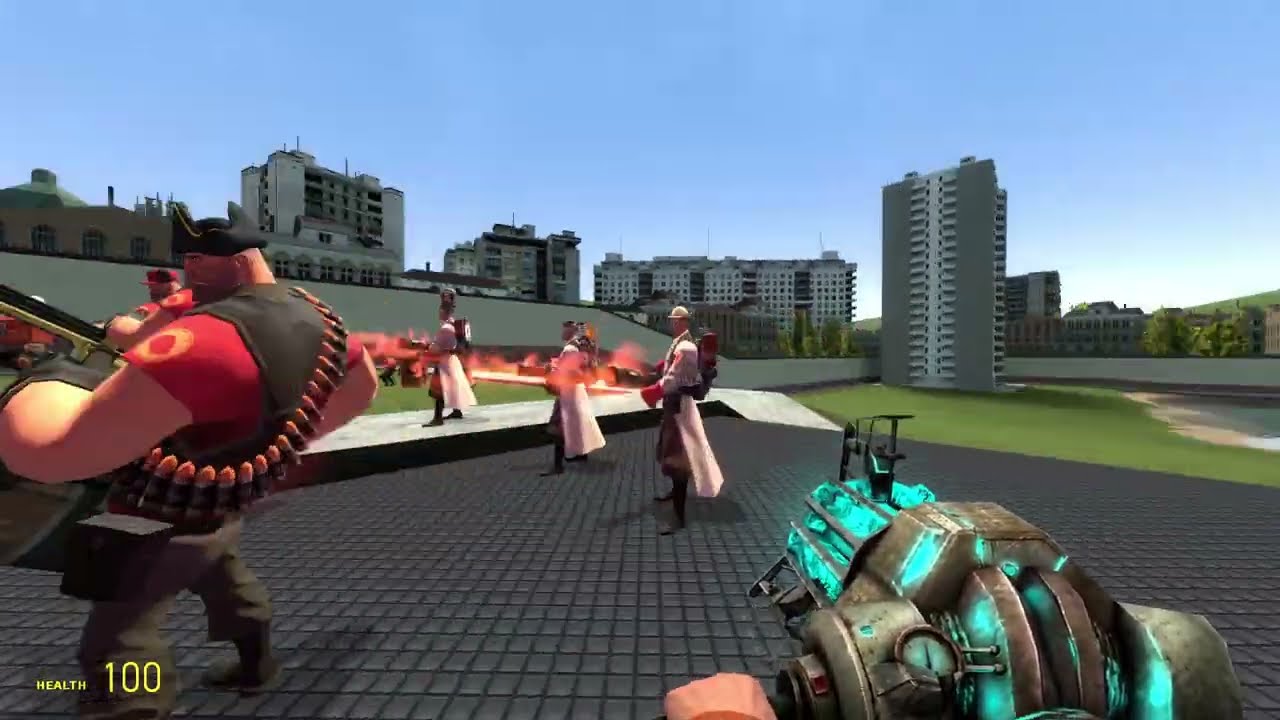TF2 Bots RED TEAM VS MACHINES ┃ Gmod Wars Part 1
