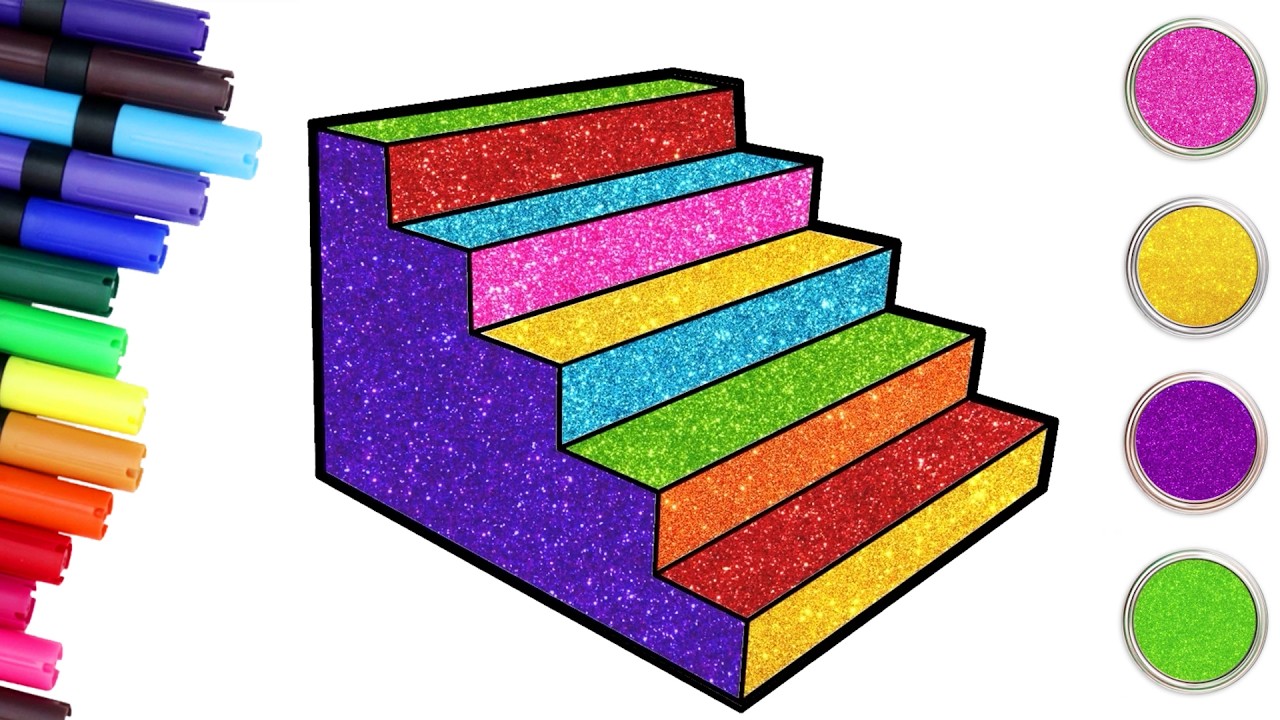 How To Draw 3D Stairs For Beginners✏️ | 3D सीढ़ी कैसे बनाएं | Chiki Art Hindi