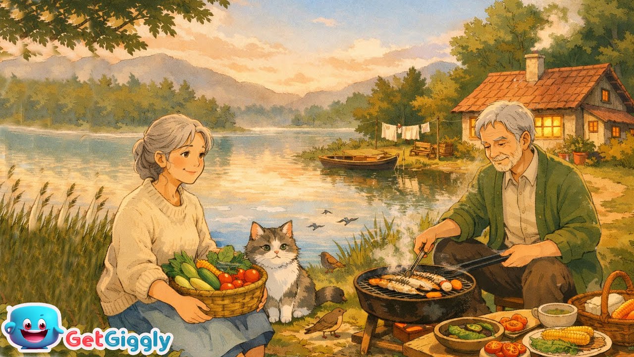A Cozy Day in a Lakeside Country House| Ghibli-Inspired ASMR| Calm & Nostalgic Animation