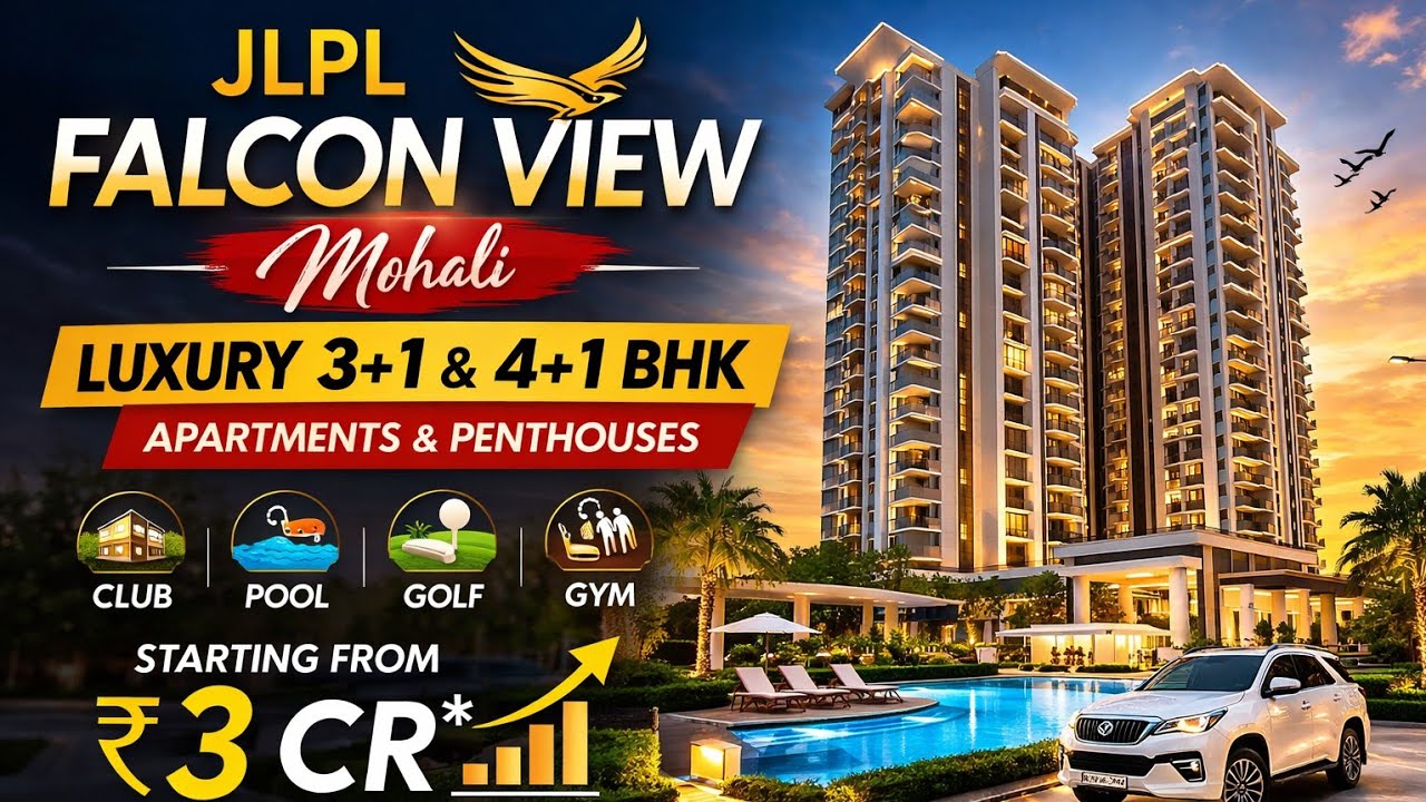 Luxury Flats for Sale in Falcon View Mohali Sector 66A | Premium 3BHK & 4BHK Apartments