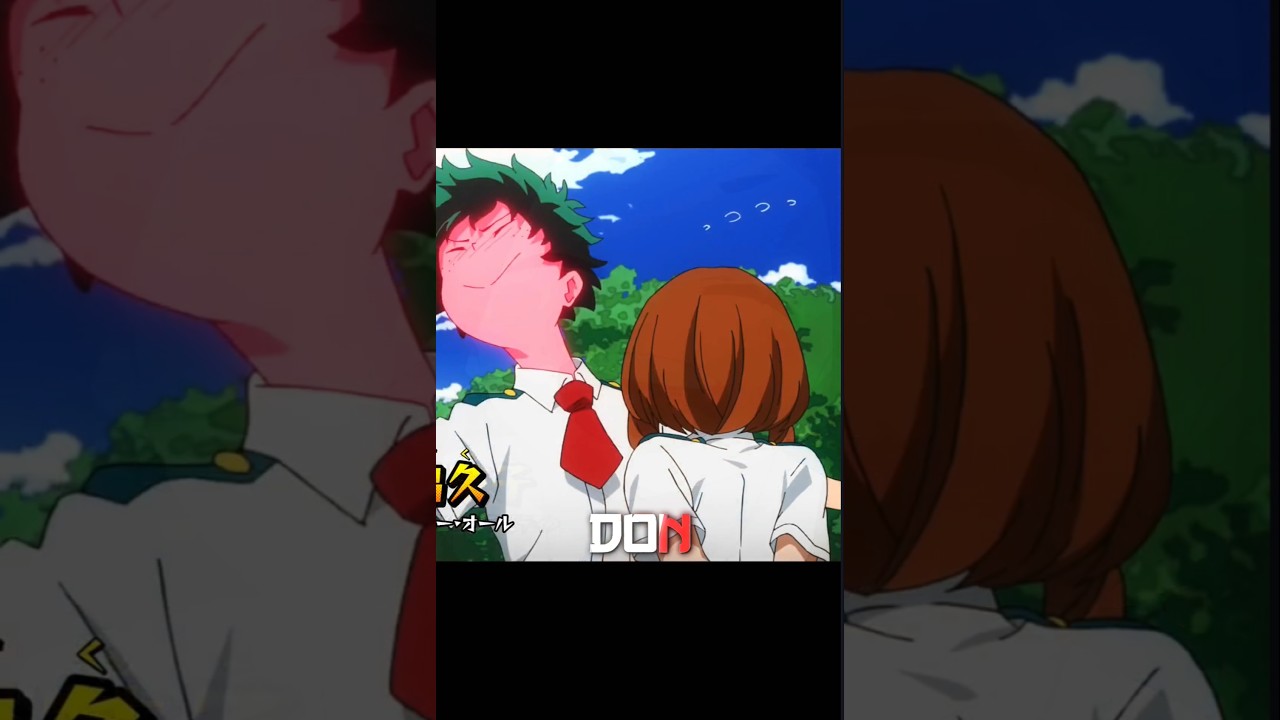 Deku`s blush in 2 uraraka🥴☠️