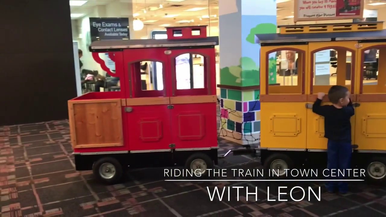 Riding the Cobb Town Center Mall Train with Leon!