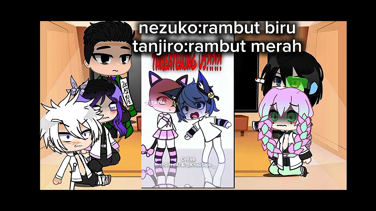 Hashira react to tanjiro as random gacha tiktok part 1|maaf kalo jelek|