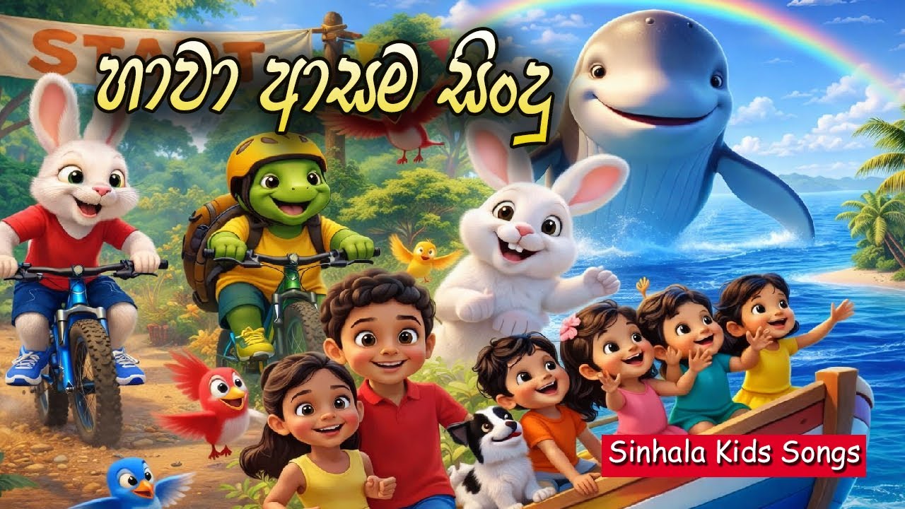 හාවා ආසම සිංදු | Hawa Asama Sindu | සිංහල ළමා ගීත | Sinhala Kids Songs | Lama Geetha collection