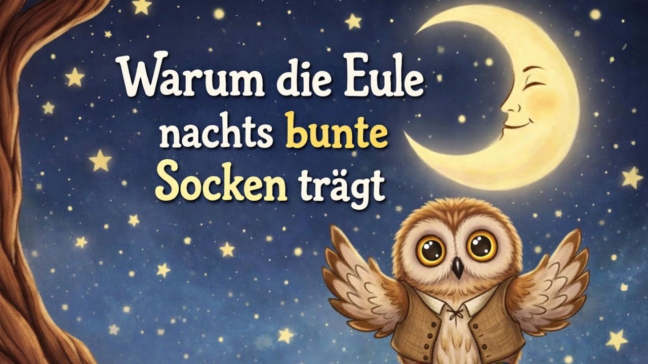 Warum die Eule nachts bunte Socken trägt | Gute-Nacht-Geschichte für Kinder 🦉