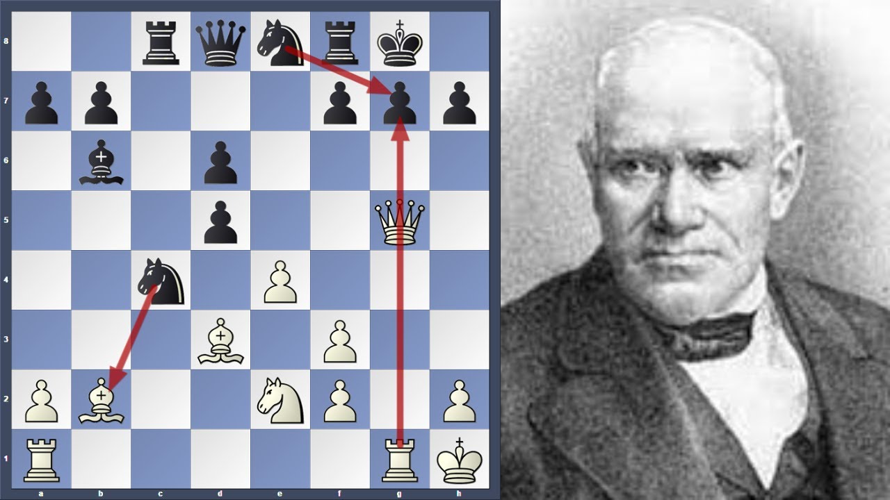 Evan's Gambit Genius || Adolf Anderssen vs Berthold Suhle || 1860