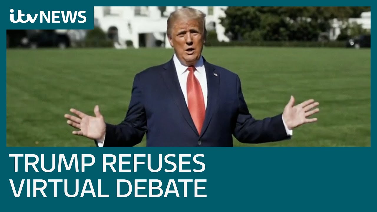 Trump rules out virtual debate against Biden | ITV News