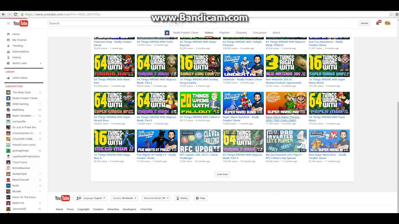 liking all of Really Freakin Clever's vids... (pt 2 of 2)